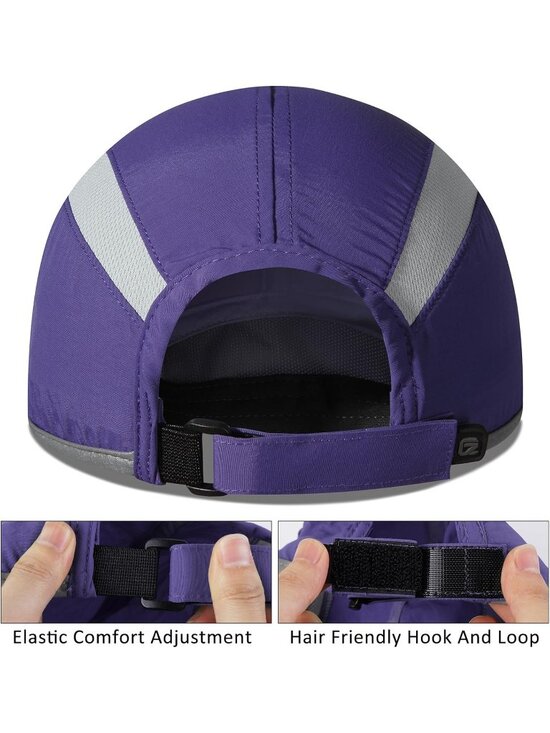 〽️Women Purple Reflective Folding Hat Design UPF 50+ Sun Protection Sport Hats main image 4